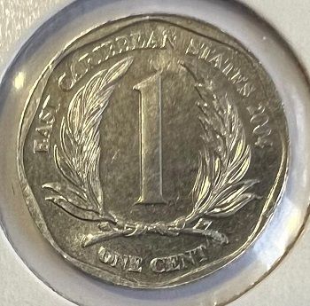 Восточные Карибы, 1 цент 2004 г.