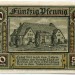 Банкнота город Штрасбург 50 пфеннигов 1921 год.