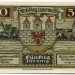 Банкнота город Штрасбург 50 пфеннигов 1921 год.