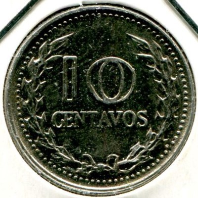 Монета Колумбия 10 сентаво 1969 год.