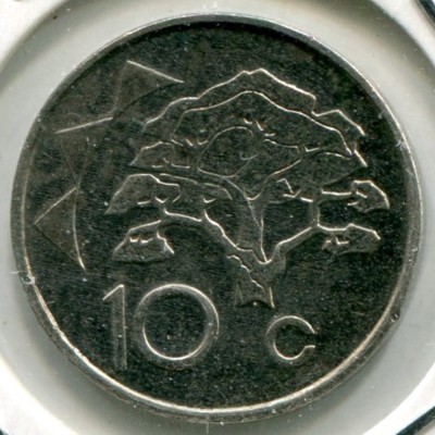 Монета Намибия 10 центов 2002 год.