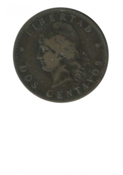Аргентина 2 сентаво 1885 г.