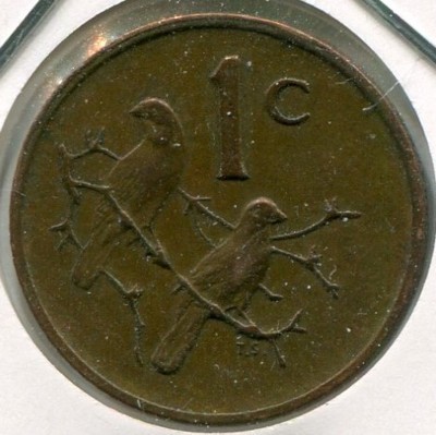 Монета ЮАР 1 цент 1978 год.