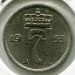 Монета Норвегия 10 эре 1955 год.