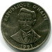 Монета Гаити 20 сантимов 1991 год.