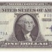 США, банкнота 1 доллара 1957 г. №2