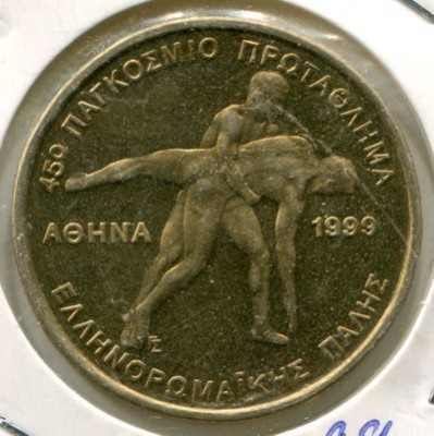 Монета Греция 100 драхм 1999 год.