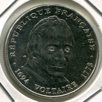 Монета Франция 5 франков 1994 год.