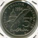 Монета Франция 5 франков 1994 год.
