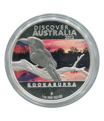 Австралия, 1 доллар Кукабара 2012 г. цветная