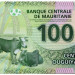 Банкнота Мавритания 100 оугуйя 2017 год.