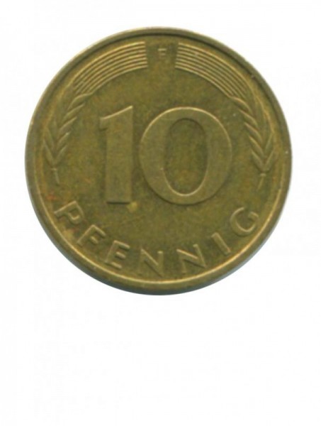 ФРГ 10 пфеннигов 1995 г.  F