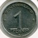 Монета ГДР 1 пфенниг 1953 год. Е
