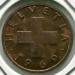 Монета Швейцария 2 раппена 1969 год.
