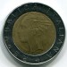 Монета Италия 500 лир 1986 год.
