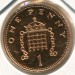 Монета Великобритания 1 пенни 1990 год.