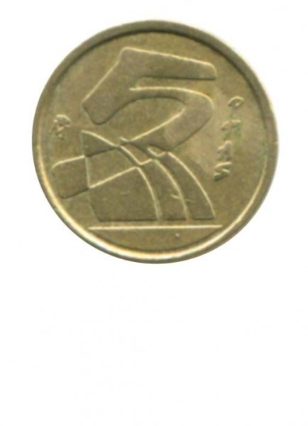 Испания 5 песет 1991 г.