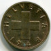 Монета Швейцария 1 раппен 1948 год.
