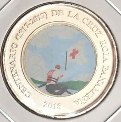 Монета Панама 1 бальбоа 2018 год