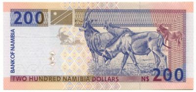 Банкнота Намибия 200 долларов 1996 г.
