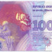 Банкнота Аргентина 100 песо 2012 год. Эва Перон