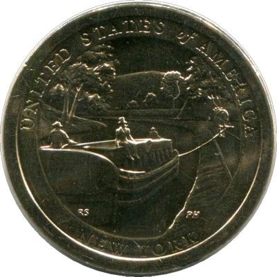 Монета США 1 доллар 2021 год. Эри-Канал