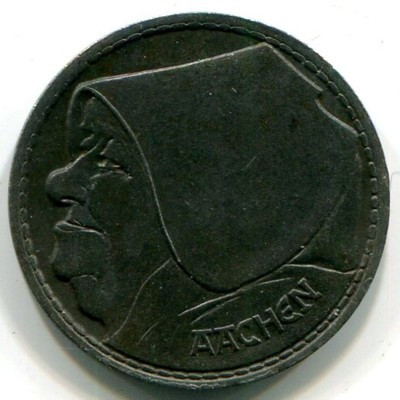 Монета Ахен 1 грош 1920 год. Нотгельд
