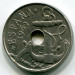 Монета Испания 50 сантимов 1964 год.
