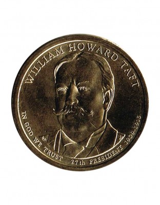 США, 1 доллар, 27-й президент Уильям Тафт 2013 г.