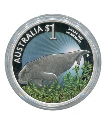 Австралия, 1 доллар 2012 г. Шарк-бей