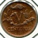Монета Колумбия 5 сентаво 1968 год.