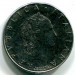 Монета Италия 50 лир 1992 год.