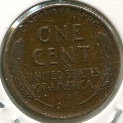 Монета США 1 цент 1947 год.