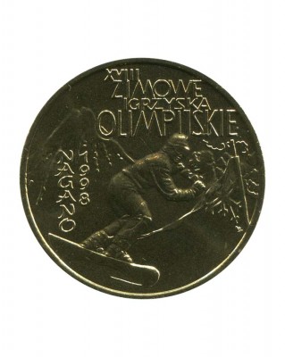 2 злотых XVIII зимние Олимпийские игры, Нагано 1998 г. Спорт