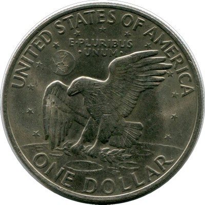 Монета США 1 доллар 1971 год.