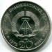 Монета ГДР 20 марок 1972 год. Фридрих фон Шиллер.