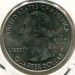 Монета США 25 центов 2014 год.