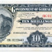 Банкнота Гибралтар 10 шиллингов 2018 год.