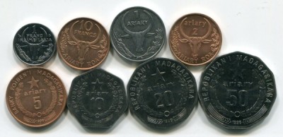 Мадагаскар набор из 8-ми монет.