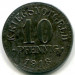 Монета Брауншвейг 10 пфеннигов 1918 год. Нотгельд