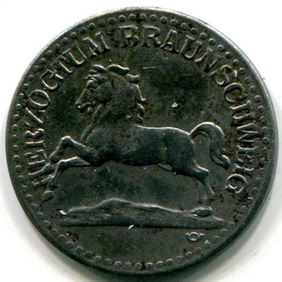 Монета Брауншвейг 10 пфеннигов 1918 год. Нотгельд