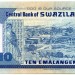 Банкнота Свазиленд 10 лилангени 2006 год.
