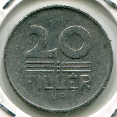 Монета Венгрия 20 филлеров 1959 год.