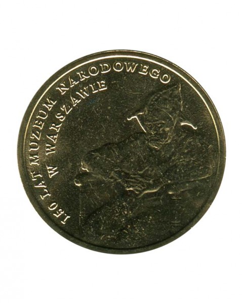 2 злотых, 150 лет Национальному музею Варшавы 2012 г.