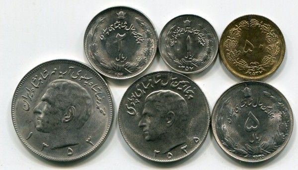 Иран набор из 6-ти монет.