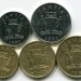 Замбия набор из 5-ти монет 1992 год. 