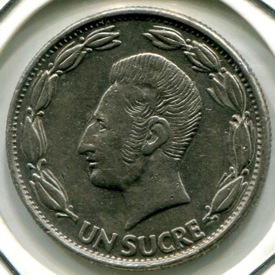 Монета Эквадор 1 сукре 1978 год.