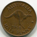 Монета Австралия 1/2 пенни 1964 год.