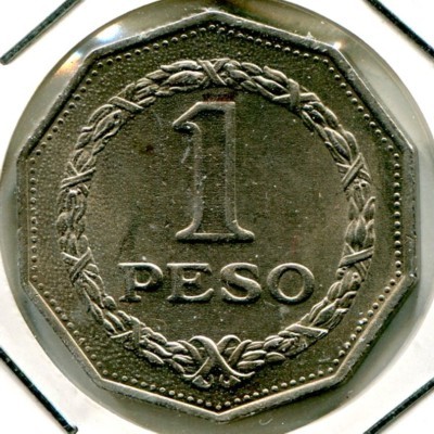 Монета Колумбия 1 песо 1967 год.