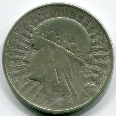 Монета Польша 10 злотых 1932 год. Ядвига